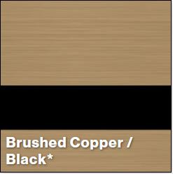 Brushed Copper/Black LASERMAX 1/16IN - Rowmark LaserMax